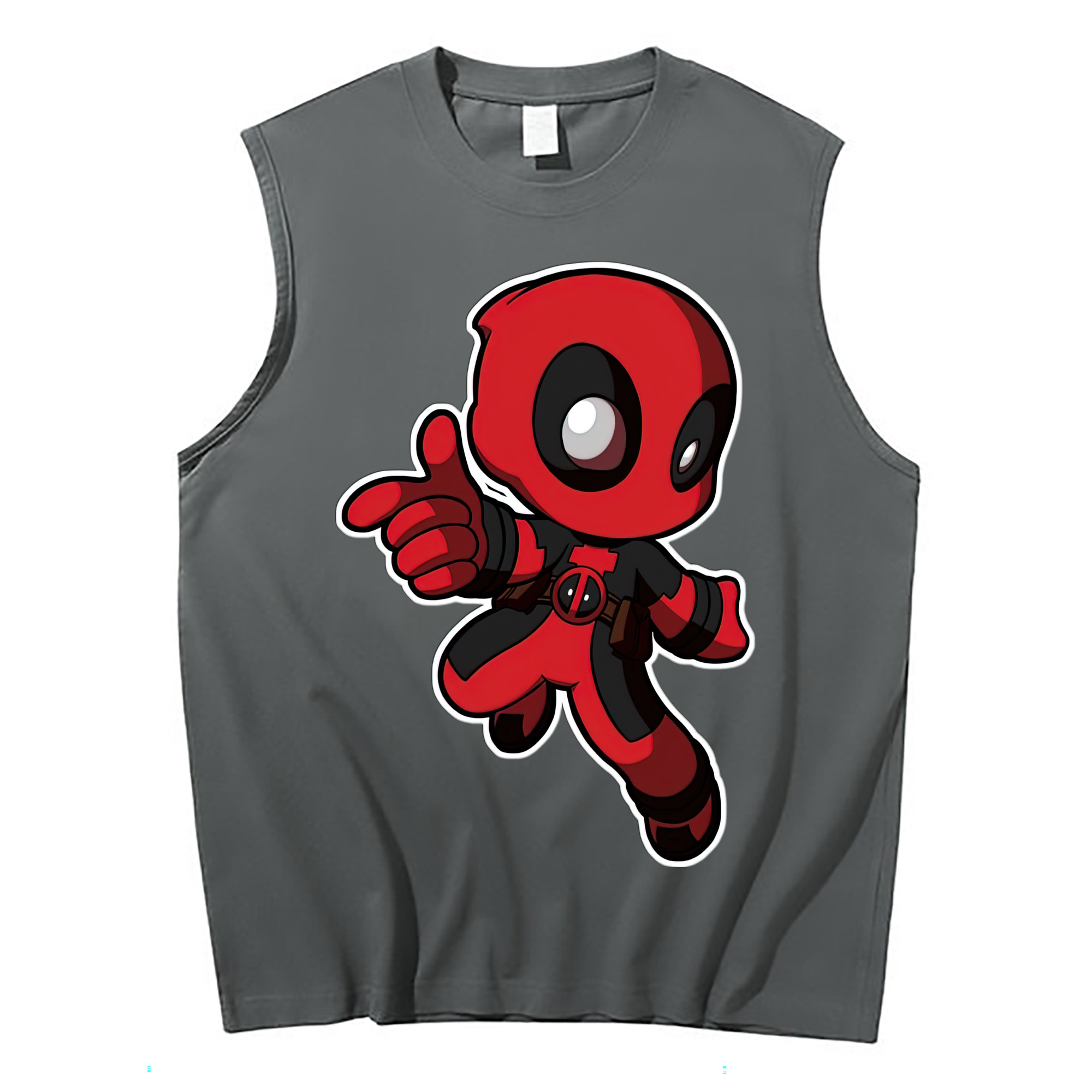 （画像用） Deadpool デッドプール コットン100％タンクトップ（フロントプリント）